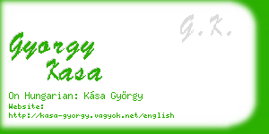 gyorgy kasa business card