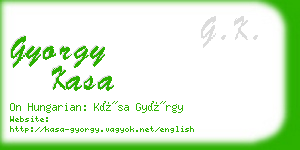 gyorgy kasa business card